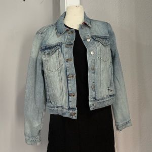 Brand New trucker X Red Bandan Denim Jacket
